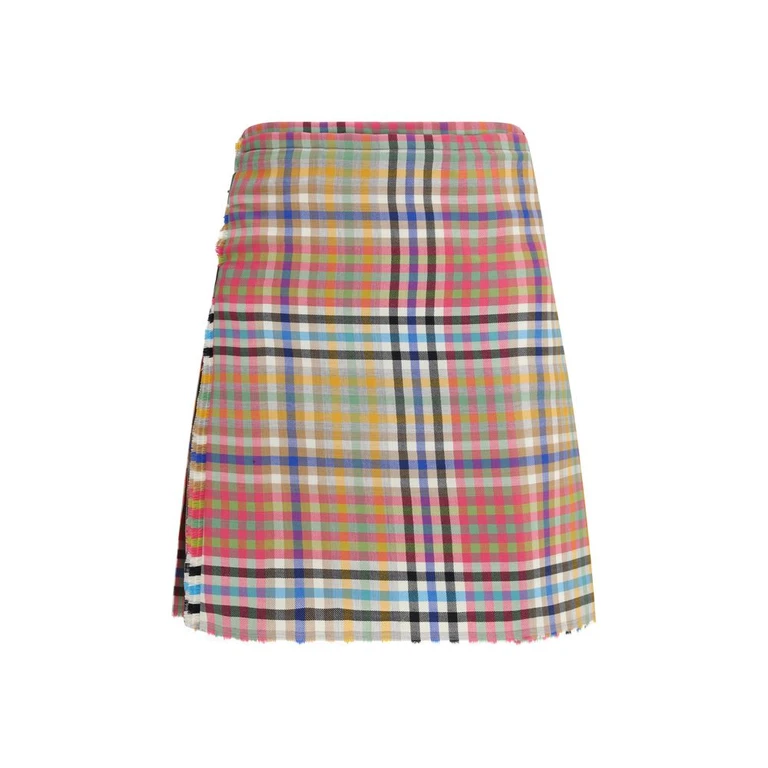 Vivienne Westwood Saia mini multicolorida de lã Oves Aries