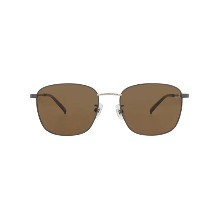 Square-Frame Metal Sunglasses