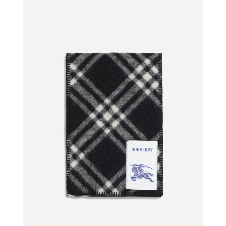 Wool Check Scarf Female UNI