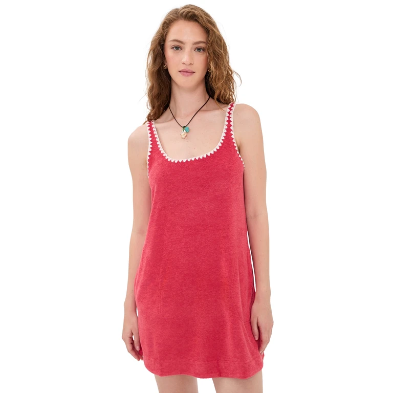 Marine Layer Towel Terry Dress Red S