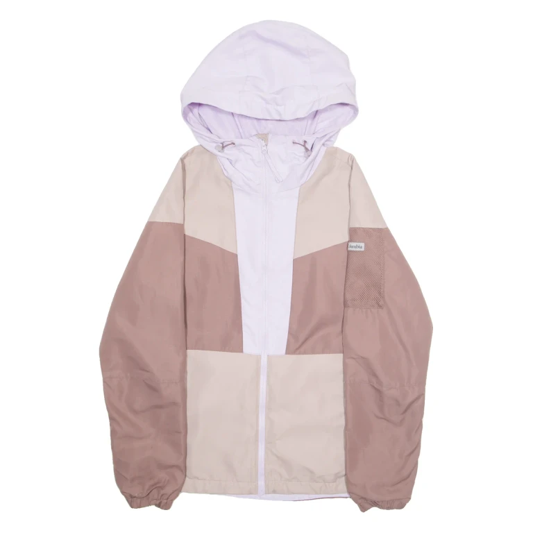 COLUMBIA Womens Wax Jacket Pink Hooded Colourblock M