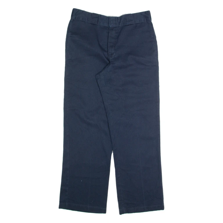 DICKIES Chino Mens Trousers Blue Regular Straight W30 L30