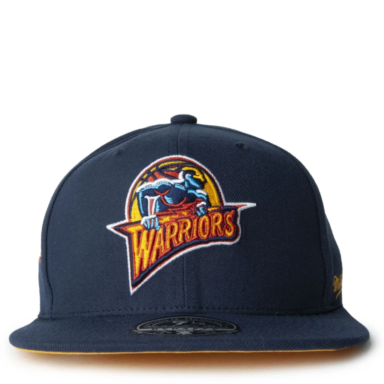 Men's NBA Logo History Fitted Hwc Warriors Fitted Caps