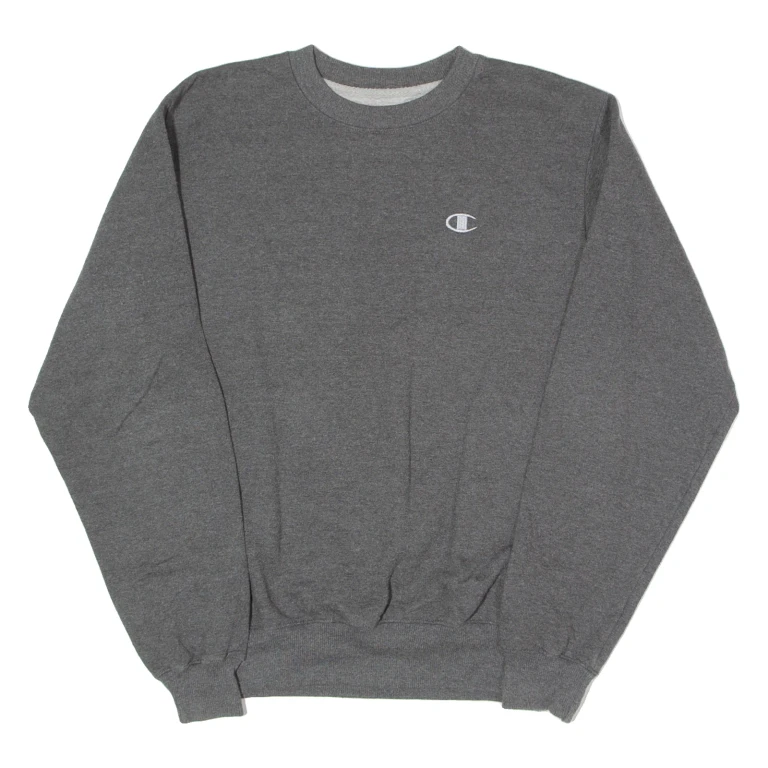 CHAMPION Mens Sweatshirt Grey Crew Neck S (NN3-031024-5116)
