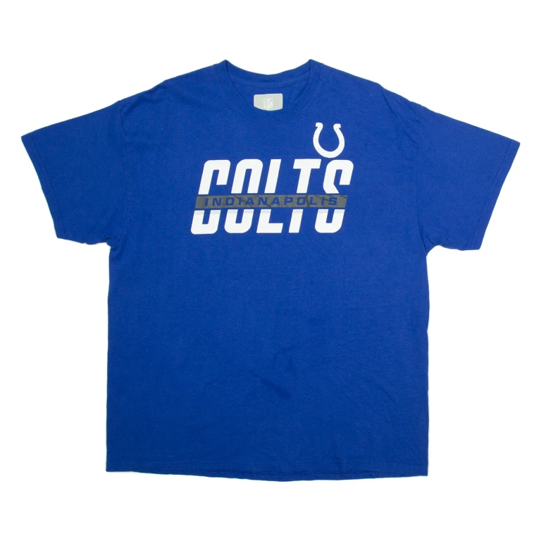 NFL Indianapolis Colts Mens T-Shirt Blue USA XL