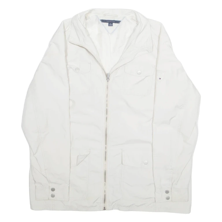 TOMMY HILFIGER Womens Jacket White 2XL