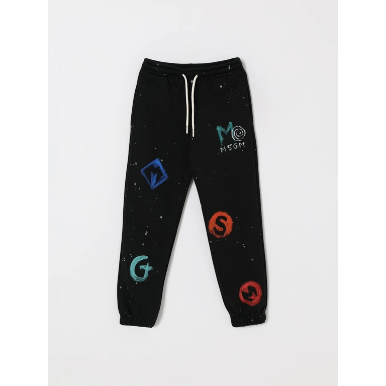 MSGM KIDS Pants Kids color Black (F5MSJBFP252MS040)