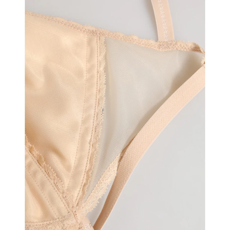 Dolce & Gabbana Beige Nylon Triangle Soft Cup Brassiere Underwear Clothing - Women
