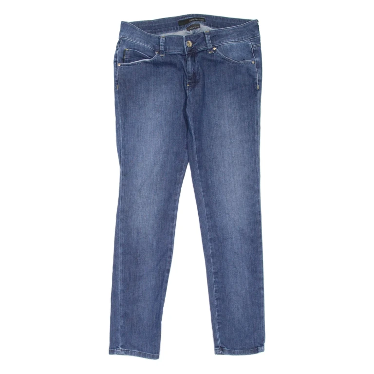 CALVIN KLEIN JEANS Low Rise Womens Jeans Blue Slim Skinny Stone Wash W27 L26