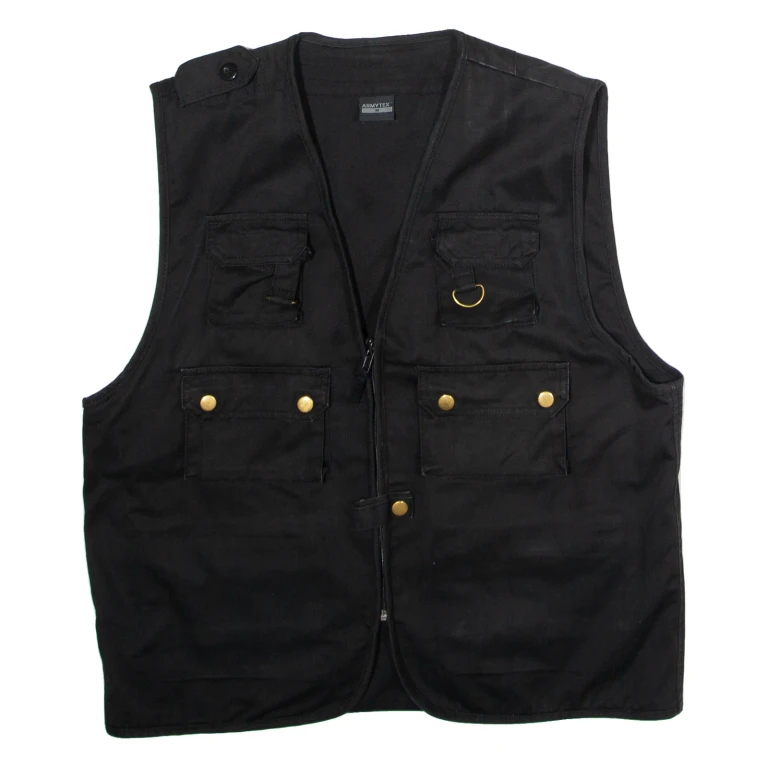 ARMYTEX Utility Mens Gilet Black Twill M