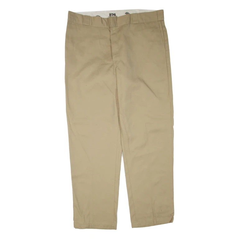 DICKIES Mens Trousers Beige Regular Straight W40 L32