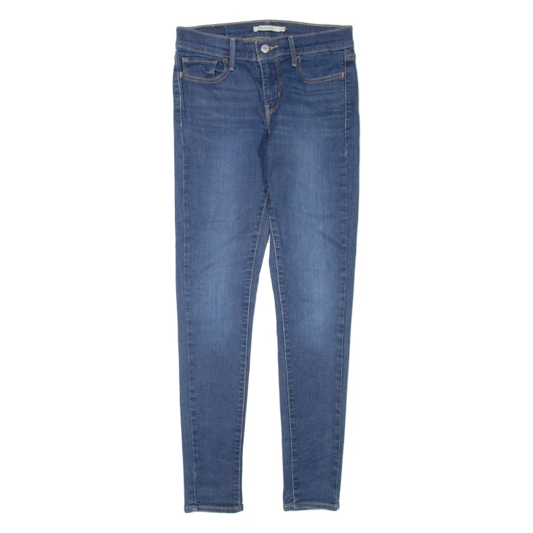 LEVI'S 710 Womens Jeans Blue Regular Skinny W28 L30