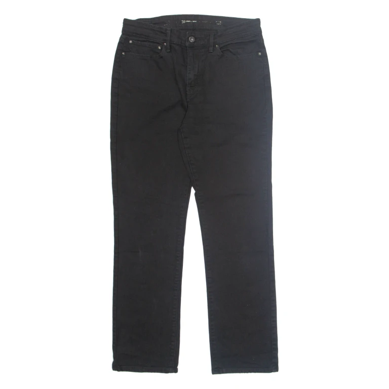 LEVI'S Womens Jeans Black Regular Tapered W30 L30