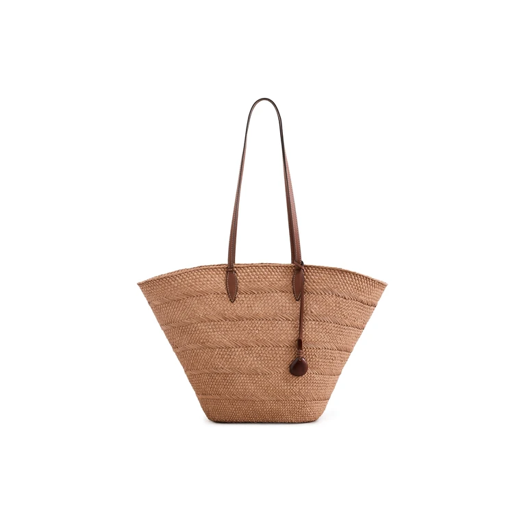 Hunting Season Large Soft Clutch in Suede Nuez/Cognac One Size