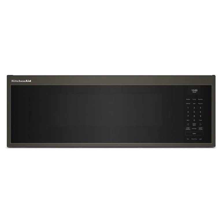 Smart Low Profile Microwave Hood Combination w/ Dual Fan Ventilation in Black Ore