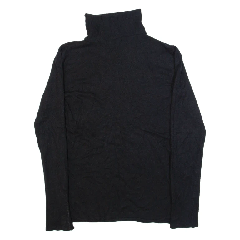 MAX&CO Womens Top Black Roll Neck Long Sleeve L