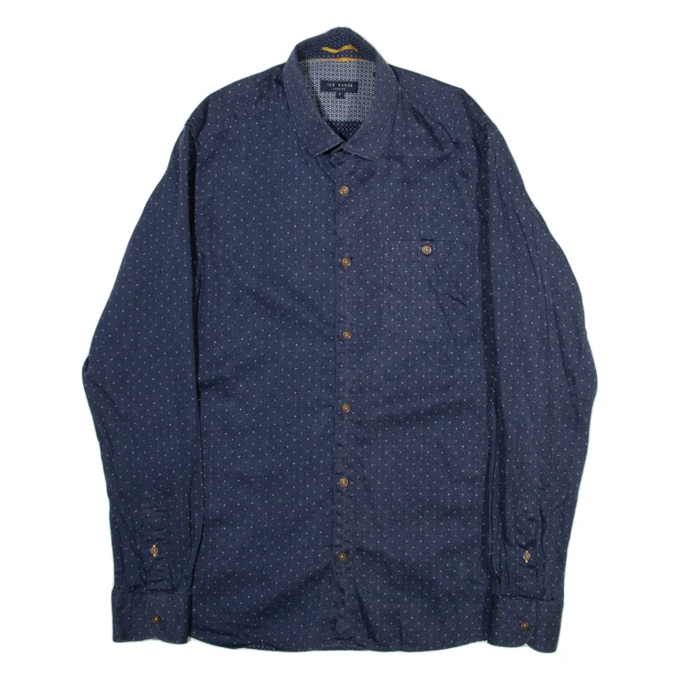 TED BAKER Mens Shirt Blue Long Sleeve S