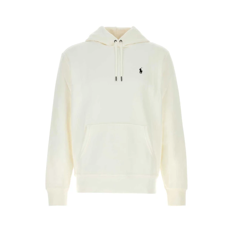Polo Ralph Lauren White Cotton Blend Sweatshirt Whitec9760 Exterior: Polyester Felpe - Men