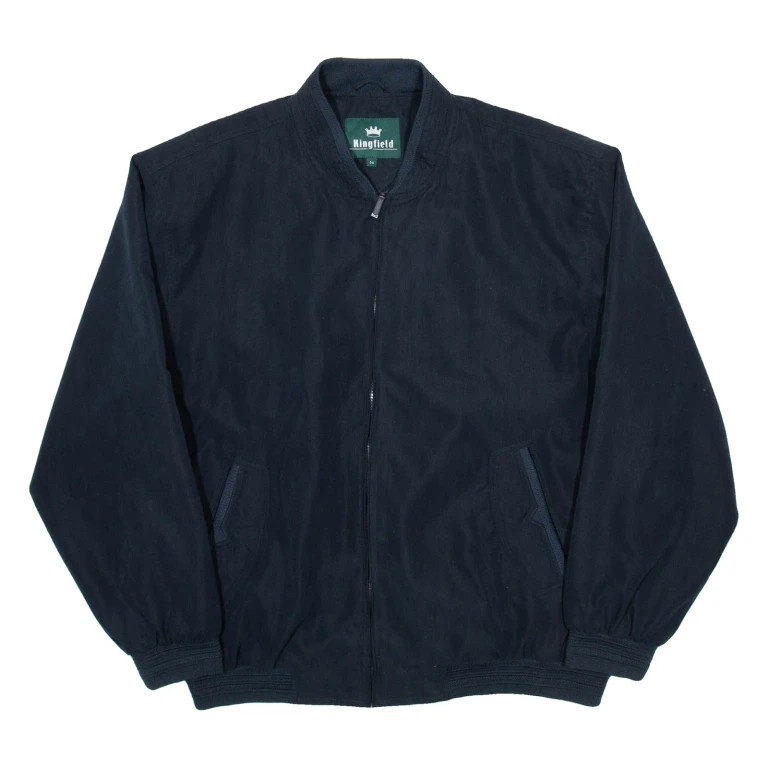 KINGSFIELD Mens Bomber Jacket Blue L