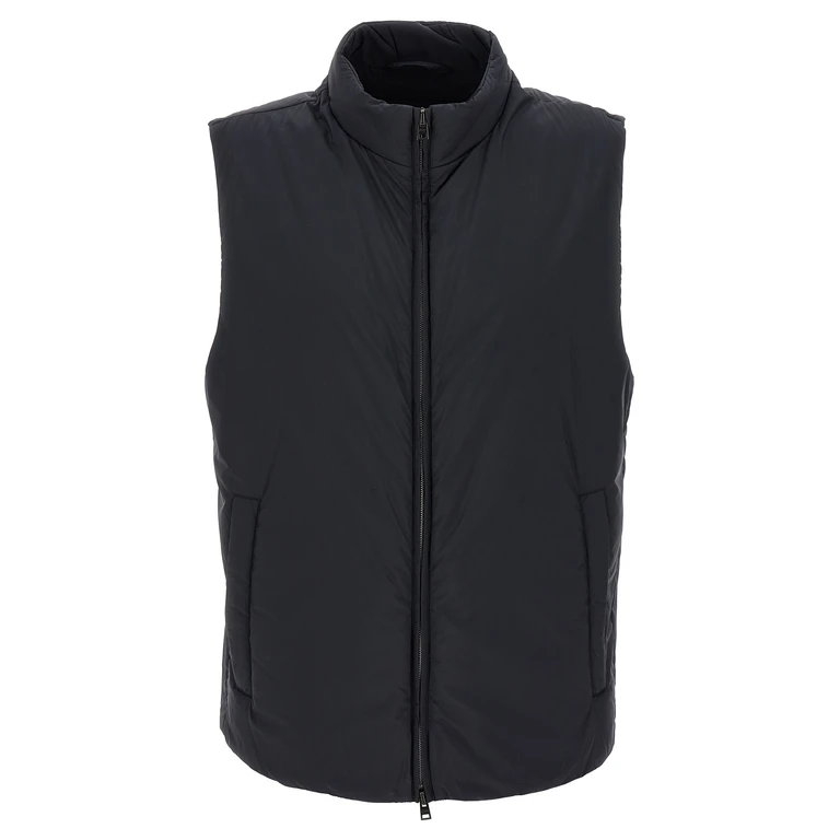 Black Polyamide Sleeveless Jacket Clothing - Men