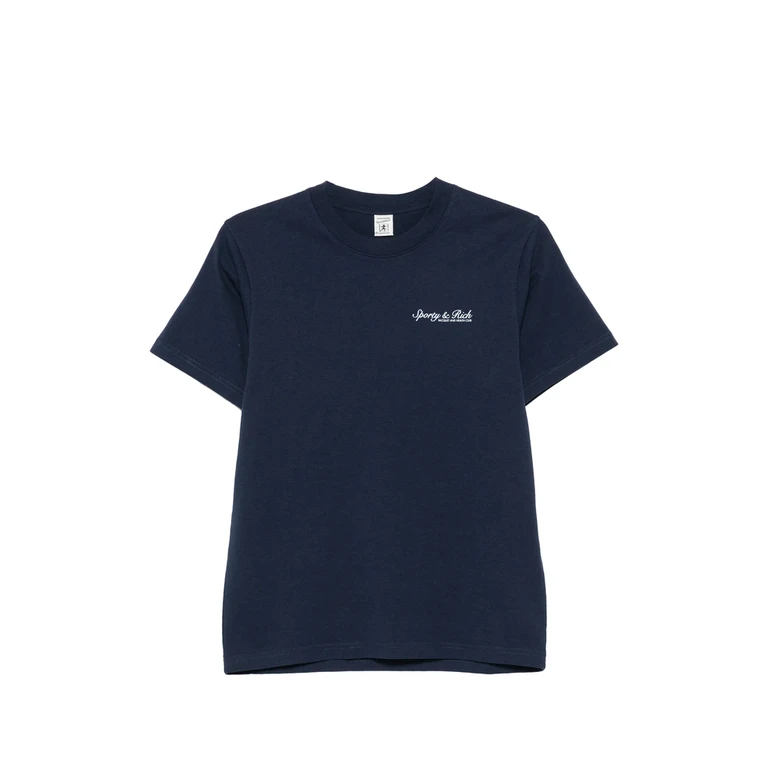 Sporty & Rich Syracuse Logo-print Cotton T-shirt