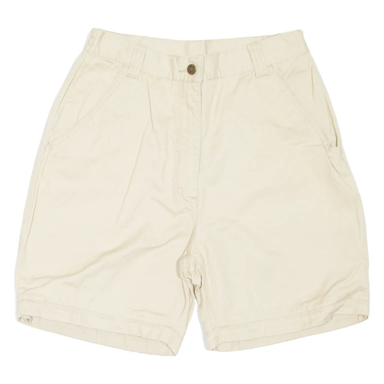 Womens Casual Shorts Beige UK 14 W28