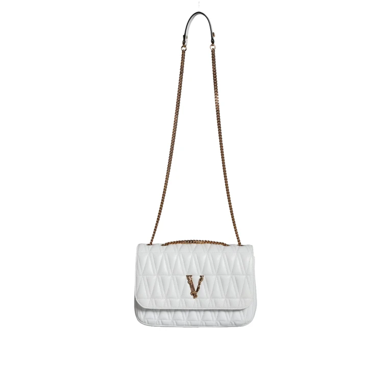 Versace White Mini Nappa Leather Crossbody Shoulder Bag Aos - Women