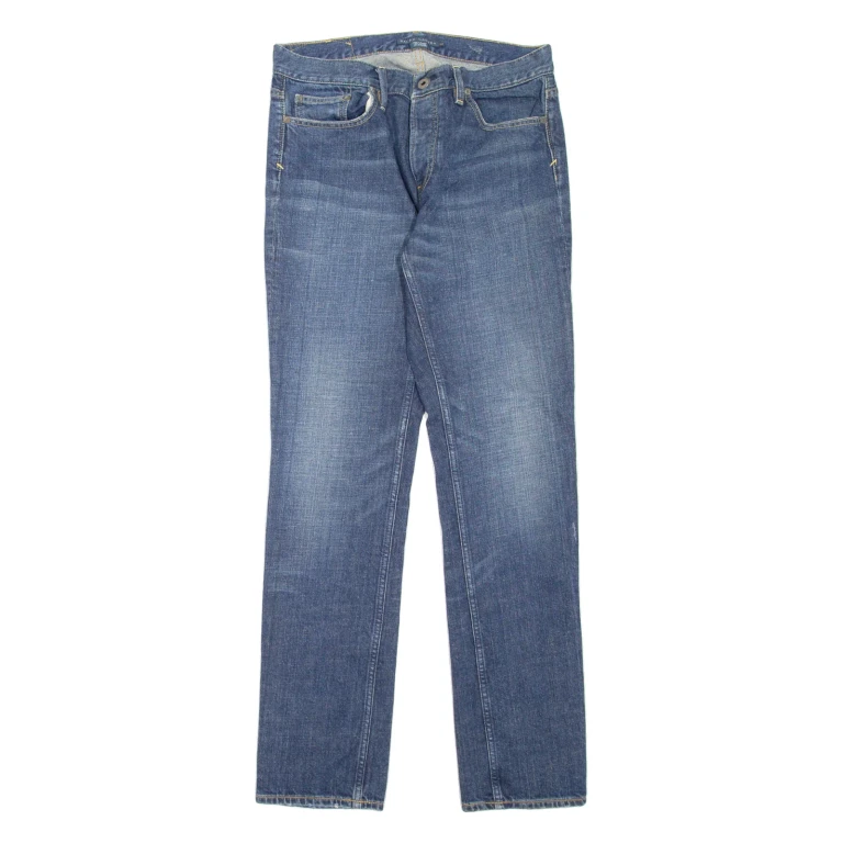 RALPH LAUREN Thompson Womens Jeans Blue Slim Straight Stone Wash W30 L32