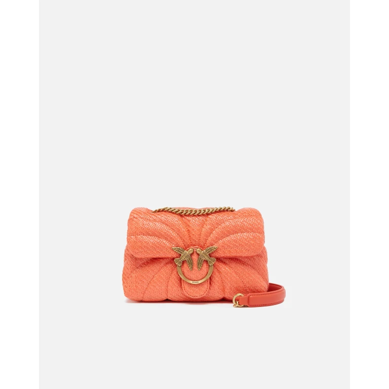 Pinko - Mini sac à bandoulière chaîne Love Bag en raphia