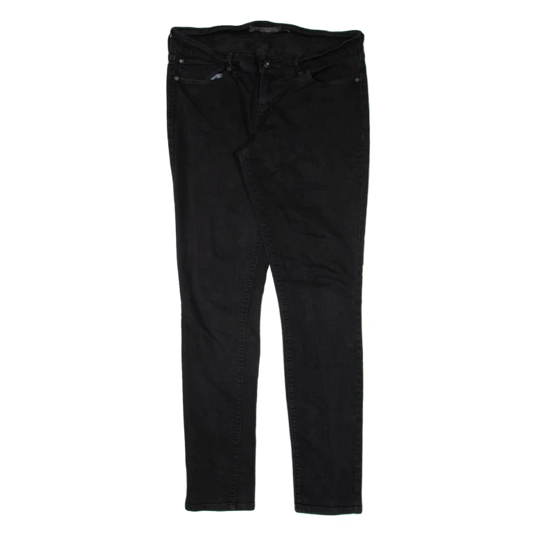 LEVI'S Mid Rise Womens Jeans Black Slim Skinny W31 L30