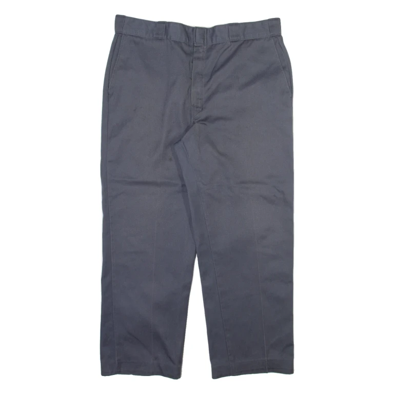 DICKIES Mens Trousers Green Regular Straight W38 L27