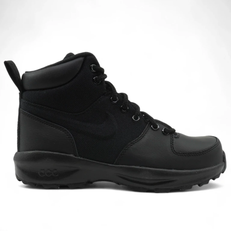 Grade School Acg Manoa Leather Txt Gs 'Black' Shoes