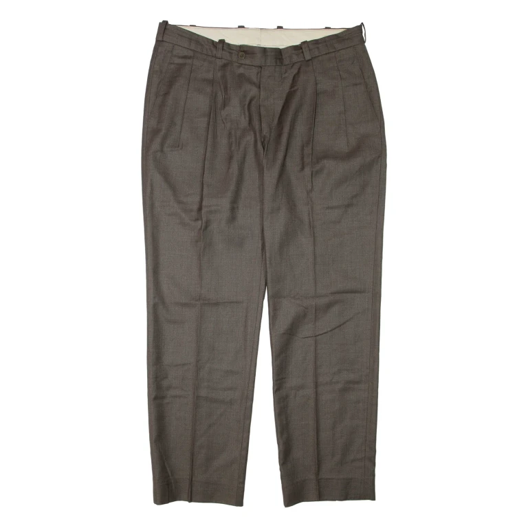 Womens Trousers Brown Regular Tapered W36 L30