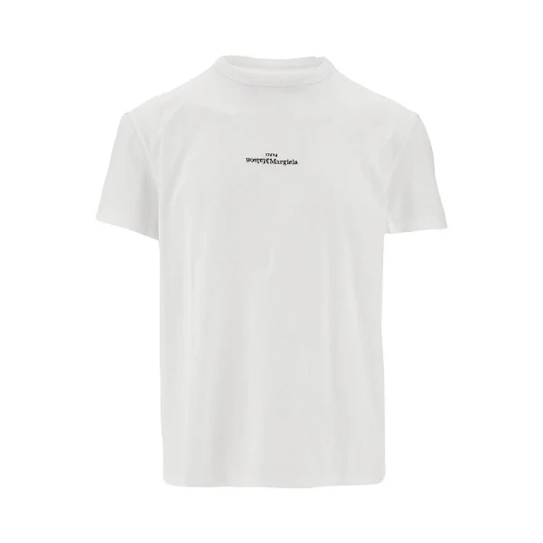 MAISON MARGIELA Upside down logo embroidery T-shirt Man 46