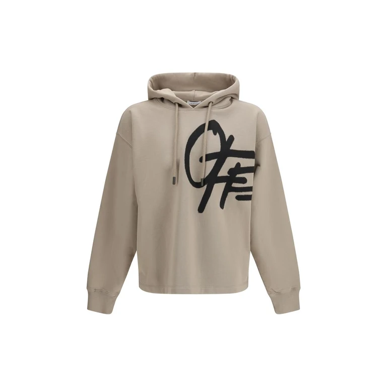 Off-White Beige Cotton Sweatshirt Clothing - Men