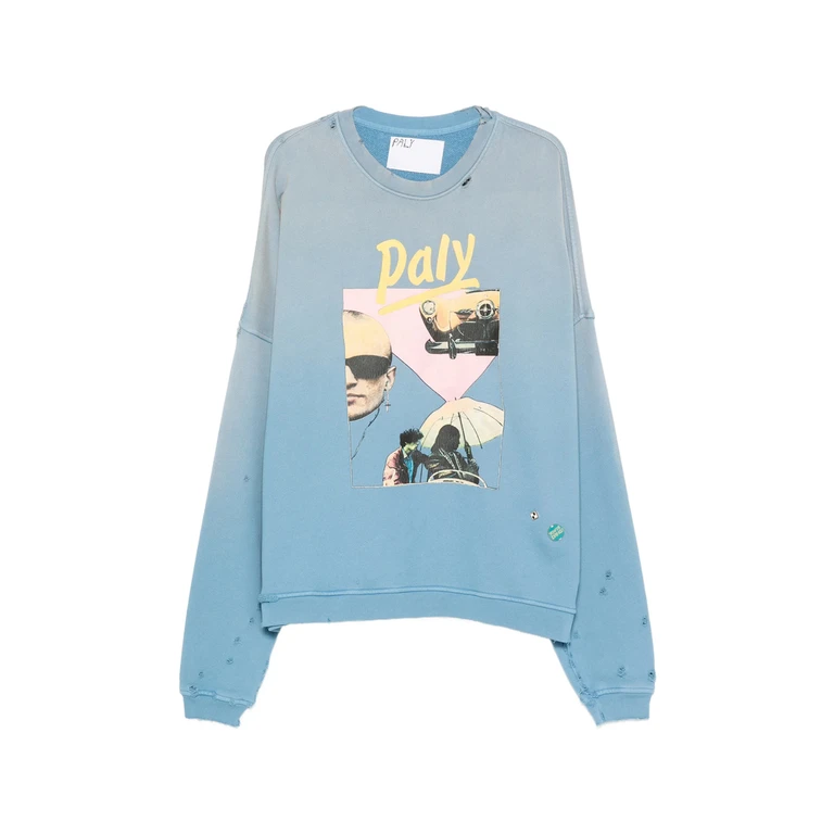Paly Hollywood Crew-neck Graphic-print Sweatshirt