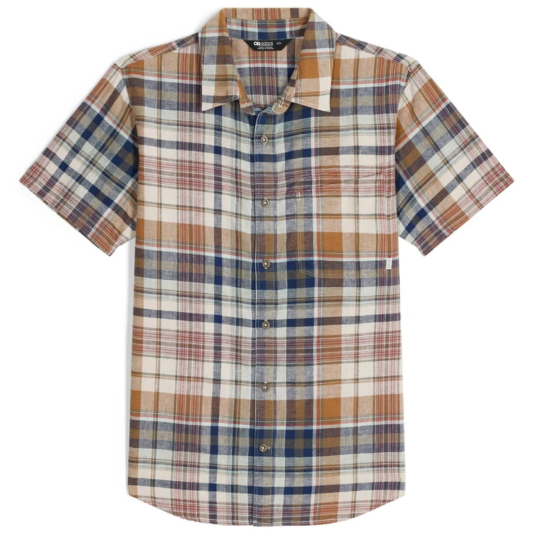 Men's Weisse Button Down Plaid Shirt