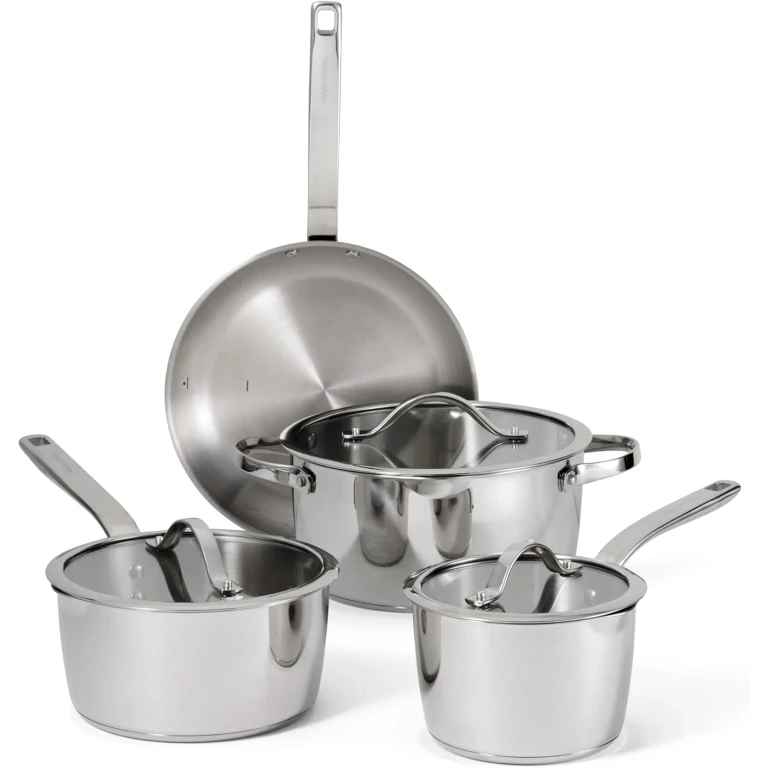 Tempo Tri-Ply Base Stainless Steel 7-Piece Cookware Set