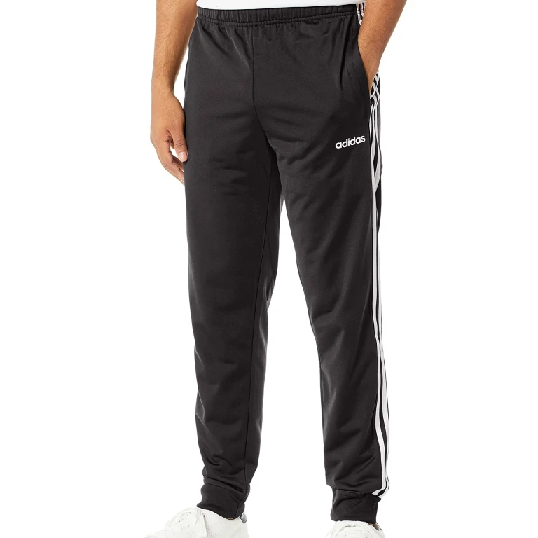 Men's Essentials 3-Stripes Tapered Tricot Joggers Pants