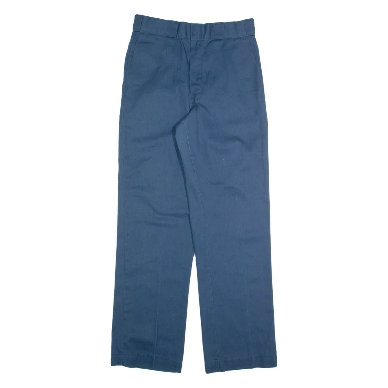 DICKIES Chino Mens Trousers Blue Regular Straight W28 L31