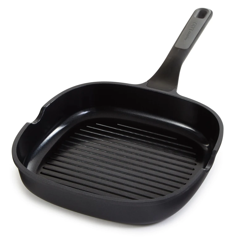 Leo Stone+ Nonstick Ceramic Grill Pan 10.25", Recycled