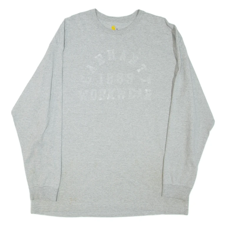 CARHARTT Mens T-Shirt Grey Long Sleeve XL