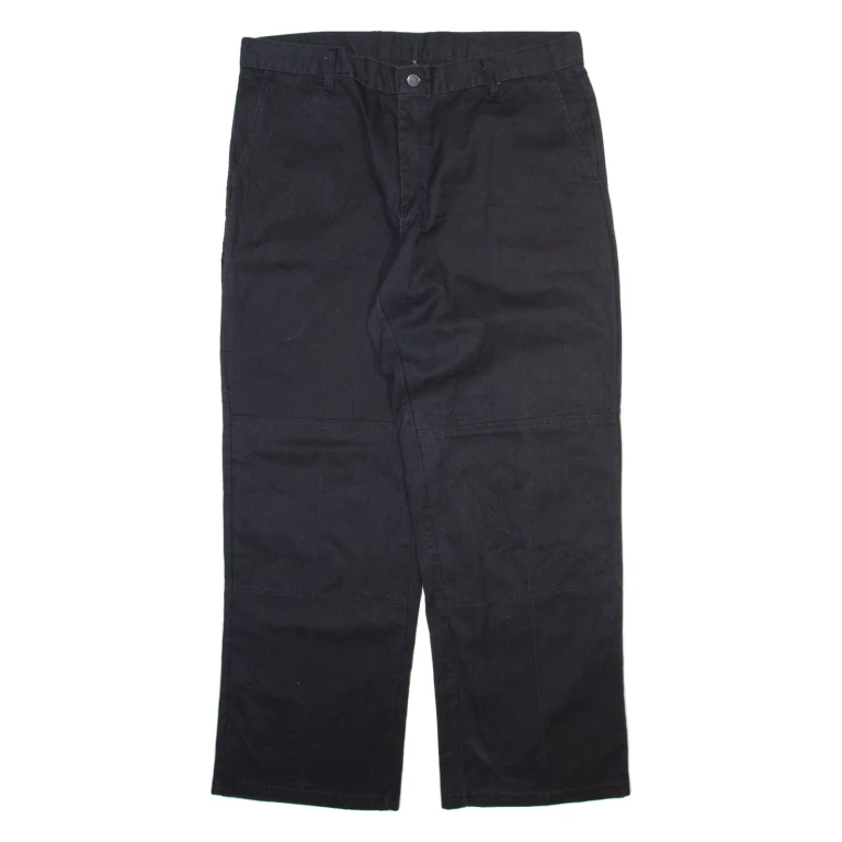 DICKIES Mens Trousers Black Regular Straight W36 L30