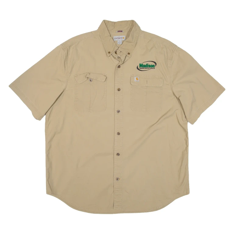 CARHARTT Mens Plain Shirt Beige XL