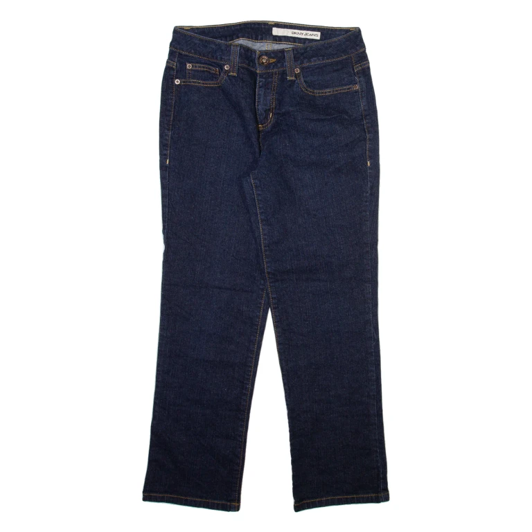 DKNY Womens Jeans Blue Regular Straight W28 L26