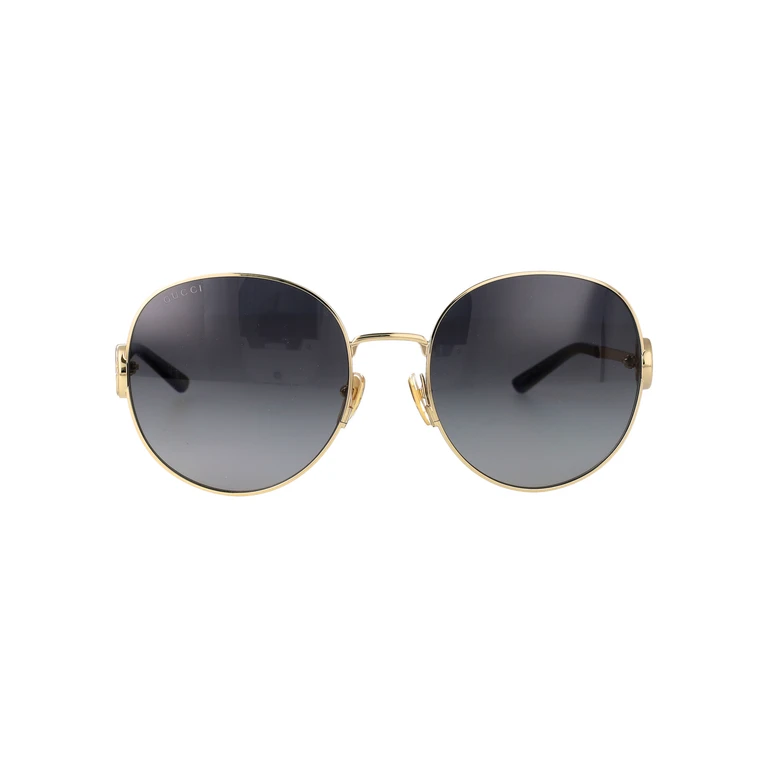 Gucci Gg2047s 002 Gold-gold-grey Metal Sunglasses - Women