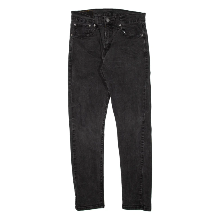 LEVI'S 512 Jeans Mens Black Slim Tapered W28 L27