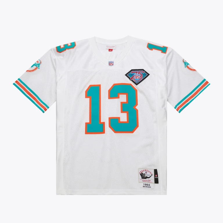Men's NFL White Jersey Dolphins 1994 Dan Marino