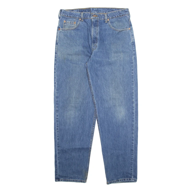 LEVI'S Womens Jeans Blue Regular Straight Stone Wash W34 L32