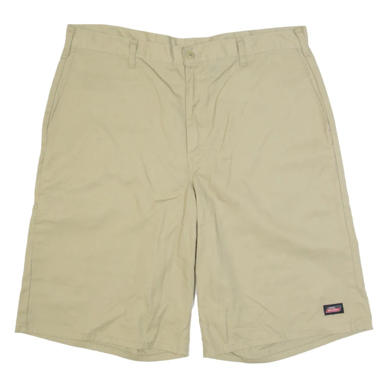 DICKIES Mens Workwear Shorts Beige XL W38